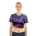 Abstract Satin Cotton Crop Top View1