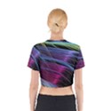 Abstract Satin Cotton Crop Top View2