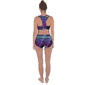 Abstract Satin Racerback Boyleg Bikini Set View2