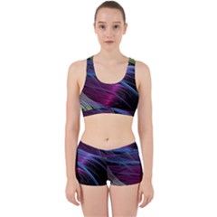 Abstract Satin Work It Out Gym Set