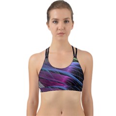 Abstract Satin Back Web Sports Bra