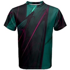 Abstract Green Purple Men s Cotton Tee by Sapixe