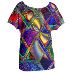 Abstract Digital Art Women s Oversized Tee