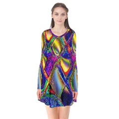 Abstract Digital Art Flare Dress