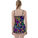 Abstract Digital Art Tie Front Two Piece Tankini View2