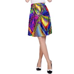 Abstract Digital Art A-line Skirt by Sapixe