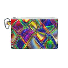 Abstract Digital Art Canvas Cosmetic Bag (medium)