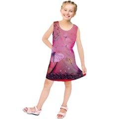 Wonderful Butterflies With Dragonfly Kids  Tunic Dress by FantasyWorld7