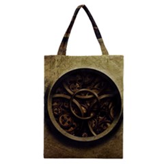 Abstract Steampunk Textures Golden Classic Tote Bag