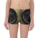 Abstract Steampunk Textures Golden Reversible Boyleg Bikini Bottoms View1