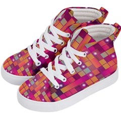 Abstract Background Colorful Kid s Hi-top Skate Sneakers