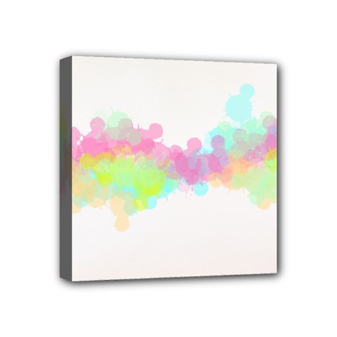 Abstract Color Pattern Colorful Mini Canvas 4  X 4  by Sapixe