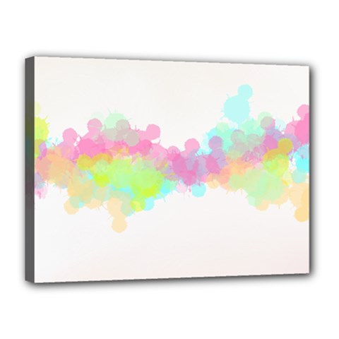 Abstract Color Pattern Colorful Canvas 16  X 12  by Sapixe