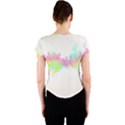 Abstract Color Pattern Colorful Crew Neck Crop Top View2