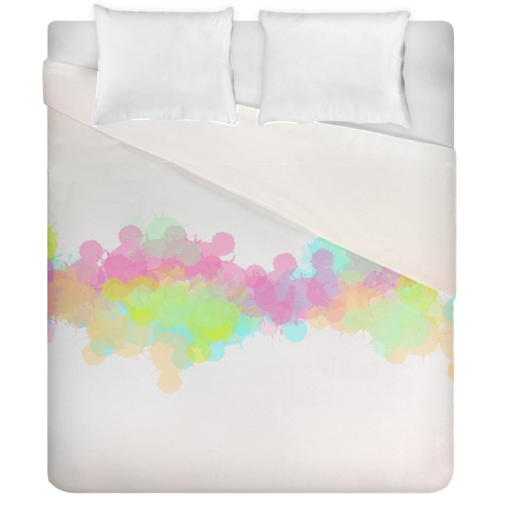 Abstract Color Pattern Colorful Duvet Cover Double Side (California King Size)