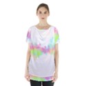 Abstract Color Pattern Colorful Skirt Hem Sports Top View1