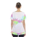 Abstract Color Pattern Colorful Skirt Hem Sports Top View2