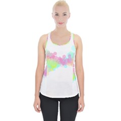 Abstract Color Pattern Colorful Piece Up Tank Top