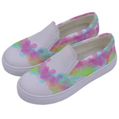 Abstract Color Pattern Colorful Kids  Canvas Slip Ons