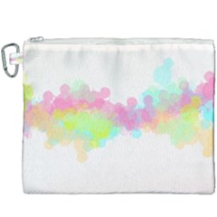 Abstract Color Pattern Colorful Canvas Cosmetic Bag (xxxl)