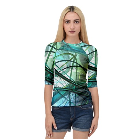 Abstract Quarter Sleeve Raglan Tee by Sapixe