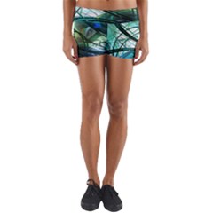 Abstract Yoga Shorts