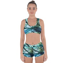 Abstract Racerback Boyleg Bikini Set