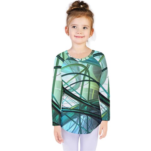 Abstract Kids  Long Sleeve Tee by Sapixe