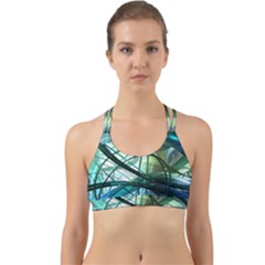 Abstract Back Web Sports Bra