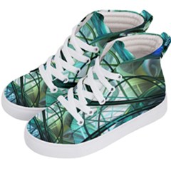 Abstract Kid s Hi-top Skate Sneakers