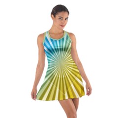 Abstract Art Art Radiation Cotton Racerback Dress