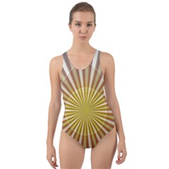 Abstract Art Art Modern Abstract Cut-out Back One Piece Swimsuit