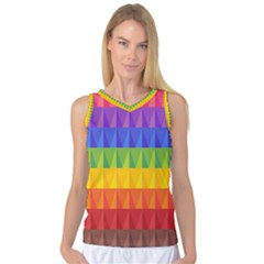 Abstract Pattern Background Women s Basketball Tank Top by Sapixe