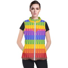 Abstract Pattern Background Women s Puffer Vest