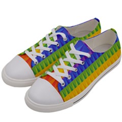 Abstract Pattern Background Women s Low Top Canvas Sneakers