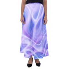 Abstract Graphic Design Background Flared Maxi Skirt by Sapixe