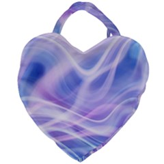 Abstract Graphic Design Background Giant Heart Shaped Tote