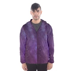 Abstract Purple Pattern Background Hooded Wind Breaker (men) by Sapixe