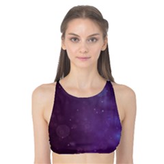 Abstract Purple Pattern Background Tank Bikini Top by Sapixe