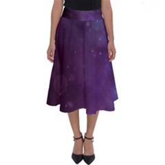 Abstract Purple Pattern Background Perfect Length Midi Skirt