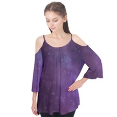 Abstract Purple Pattern Background Flutter Tees