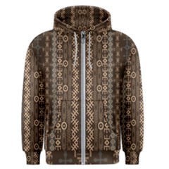 African Style Vector Pattern Men s Zipper Hoodie