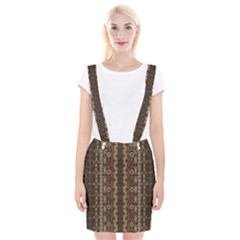 African Style Vector Pattern Braces Suspender Skirt by Sapixe