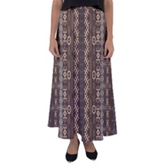 African Style Vector Pattern Flared Maxi Skirt by Sapixe