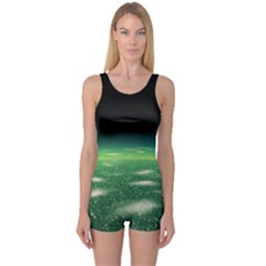 Alien Orbit One Piece Boyleg Swimsuit by Sapixe