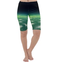 Alien Orbit Cropped Leggings  by Sapixe