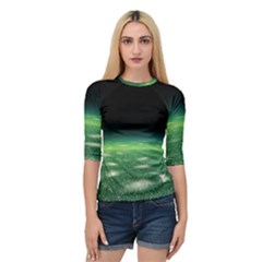 Alien Orbit Quarter Sleeve Raglan Tee