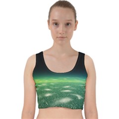 Alien Orbit Velvet Racer Back Crop Top