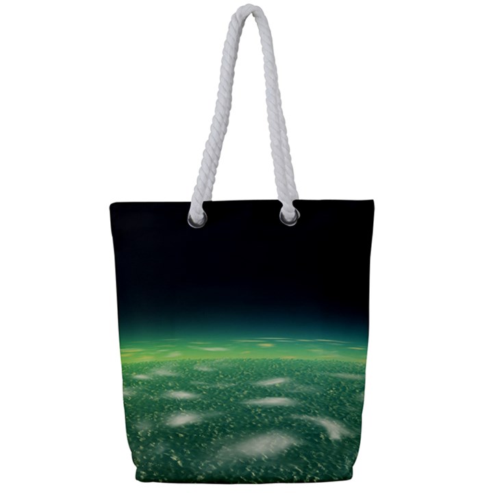 Alien Orbit Full Print Rope Handle Tote (Small)