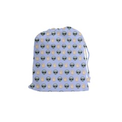 Alien Pattern Drawstring Pouches (medium)  by Sapixe